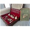 Image 1 : SILVER COMPLETE SILWERWARE SET AND STORAGE BOX - Silver Plated, marked "1847 Rogers Bros IS Remember