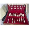 Image 3 : SILVER COMPLETE SILWERWARE SET AND STORAGE BOX - Silver Plated, marked "1847 Rogers Bros IS Remember