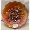 Image 1 : Northwood Amethyst Rose Show, Rare Carnival Glass Plate - Circa 1909