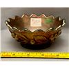 Image 1 : Northwood Amethyst Acorn Burrs Carnival Glass Round Sauce Bowl - Circa 1909