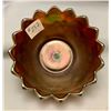 Image 3 : Northwood Amethyst Acorn Burrs Carnival Glass Round Sauce Bowl - Circa 1909