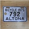 Image 1 : Bicycle licence plate 1976 altona