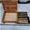 Image 2 : 2 wooden boxes 1 with elephants on it