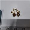 Image 2 : 2 purple and gold pianted earings