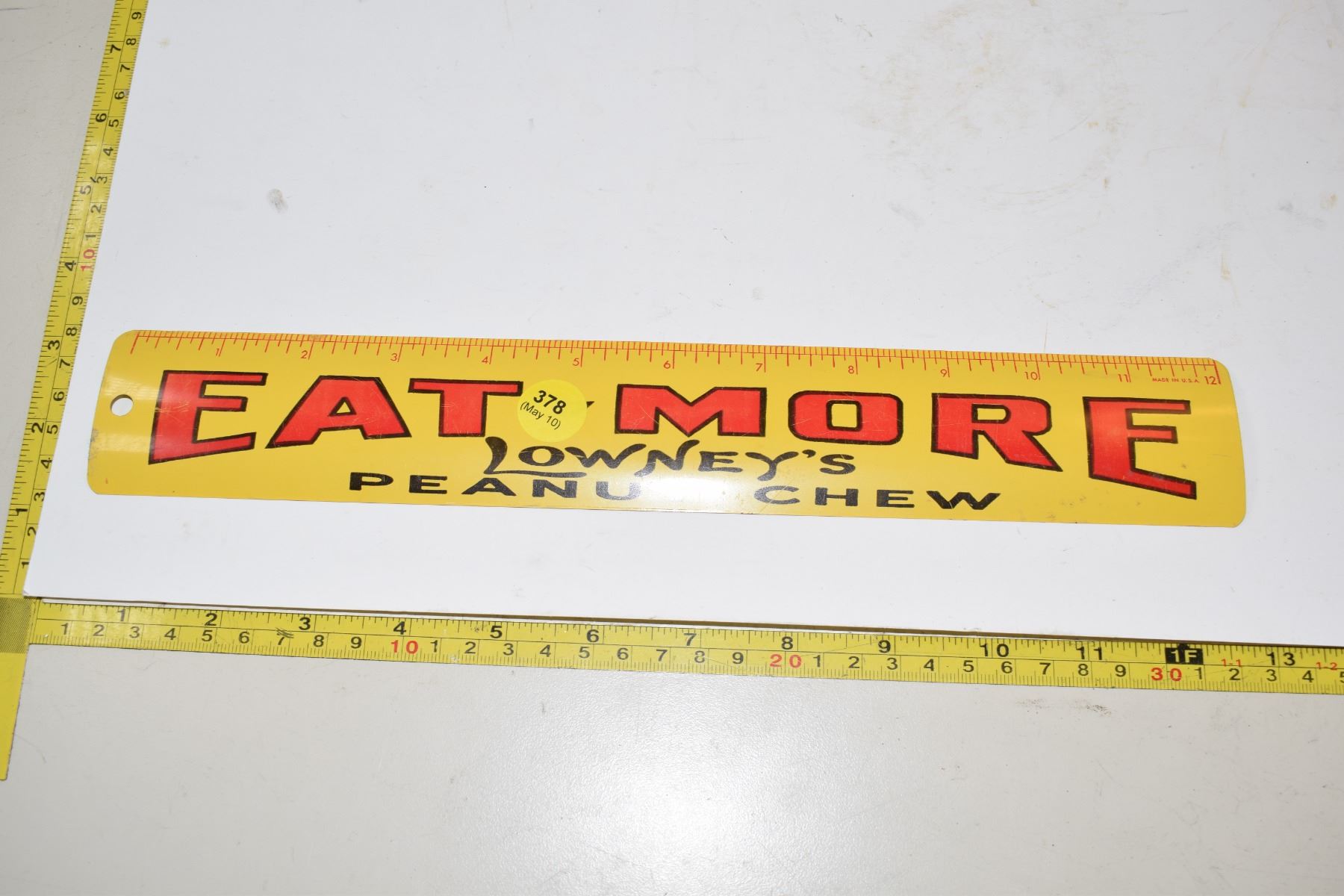 Eat More Chocolate Bar Metal Ruler Schmalz Auctions Eat more chocolate bar metal ruler schmalz auctions