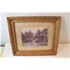 Image 1 : Antique Framed Farm Picture