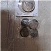 Image 4 : 2 usa half dollar coins and various 1 cent coins