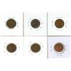 Image 2 : 1940, 1941, 1943, 1947 (Low Maple Leaf),1947 (High Maple Leaf) Canadian One Cent.