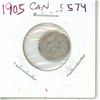 Image 1 : 1905 Canadian Silver Five Cents