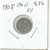 Image 1 : 1908 Canadian Silver Five Cents