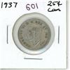 Image 1 : 1937 Canadian Silver Twenty Five Cents