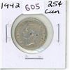 Image 1 : 1942 Canadian Silver Twenty Five Cents
