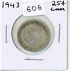 Image 1 : 1943 Canadian Silver Twenty Five Cents
