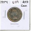 Image 1 : 1954 Canadian Silver Twenty Five Cents