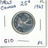 Image 1 : 1963 Canadian Silver Twenty Five Cents