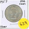 Image 1 : 1957 Canadian Silver Fifty Cents