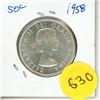 Image 1 : 1958 Canadian Silver Fifty Cents