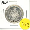 Image 1 : 1964 Canadian Silver Fifty Cents