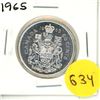 Image 1 : 1965 Canadian Silver Fifty Cents