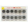 Image 1 : 1992 Canadian Provincial Quarter Set.