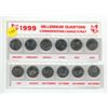 Image 1 : 1999 Canadian Millennium Quarters Set.