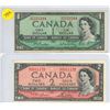 Image 1 : 1954 Canadian One and Two Dollar Bill