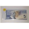 Image 1 : 2002 Canadian Five Dollar Bill