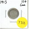 Image 1 : 1913 Canadian Silver Ten Cents