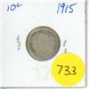 Image 1 : 1915 Canadian Silver Ten Cents
