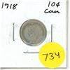 Image 1 : 1918 Canadian Silver Ten Cents