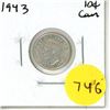 Image 1 : 1943 Canadian Silver Ten Cents