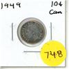 Image 1 : 1949 Canadian Silver Ten Cents