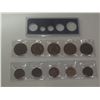 Image 1 : Hard Plastic Holder for a Year set up to 1920 with Large Cent. Used, Set of 5 1927 Canadian Confeder