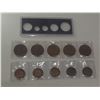 Image 3 : Hard Plastic Holder for a Year set up to 1920 with Large Cent. Used, Set of 5 1927 Canadian Confeder