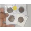 Image 1 : Set of 4 Canadian Error & Variety Nickels. Includes 1942 Tombac with Die Crack at 2 in Date, 1949 Sp