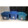 Image 1 : (3) Tuff Store 74L and (2) 63L Starage Containers.