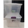 Image 3 : (1) Sterilite 62L and (1) Type A 50 clear strage container.