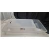 Image 1 : (1) Large Stackable 75L (Length 37" & Breadth 22") and Rubbermaid Storage Container.