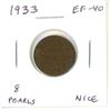 Image 1 : 1933 Canadian Penny 1 Cent 8 Pearls