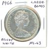Image 1 : 1966 Silver Canadian Dollar Bright White Large Beads