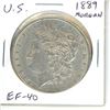 Image 1 : 1889 U.S. Morgan Silver Dollar. Philadelphia Mint EF-40