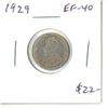 Image 1 : 1929 Canadian Silver 10 Cents. Issued during the first year of the Great Depression. EF-40 with 8 pe