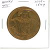 Image 1 : England. King Henry VIII (King from 1509 – 1547) medal. BU.
