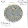 Image 1 : Canada. 1911 Manitoba Coronation medal for King George V and his wife Queen Mary. Aluminum. Missing 