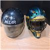 Image 1 : 2 Helmets 1 sports related and 1 for a motorcycle sizes unknown