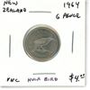 Image 1 : 1964 New Zealand Hula Bird 6 Pence