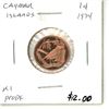 Image 1 : 1974 Cayman Islands Queen 1 Cent Coin