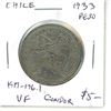 Image 1 : 1933 Chile K-176.1 VF Condor Peso