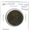 Image 1 : 1770-1775 Britain Half Penny