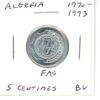 Image 1 : 1970-73 Algeria 5 Centimes FAO BU